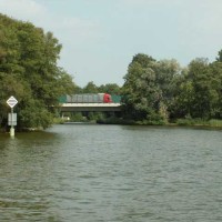 Autobahnbrücke A13 Einfahrt zum Eisenbahnkanal Schwerin Groß Köris