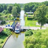 Durchfahrt der Zugbrücke in Groß Köris